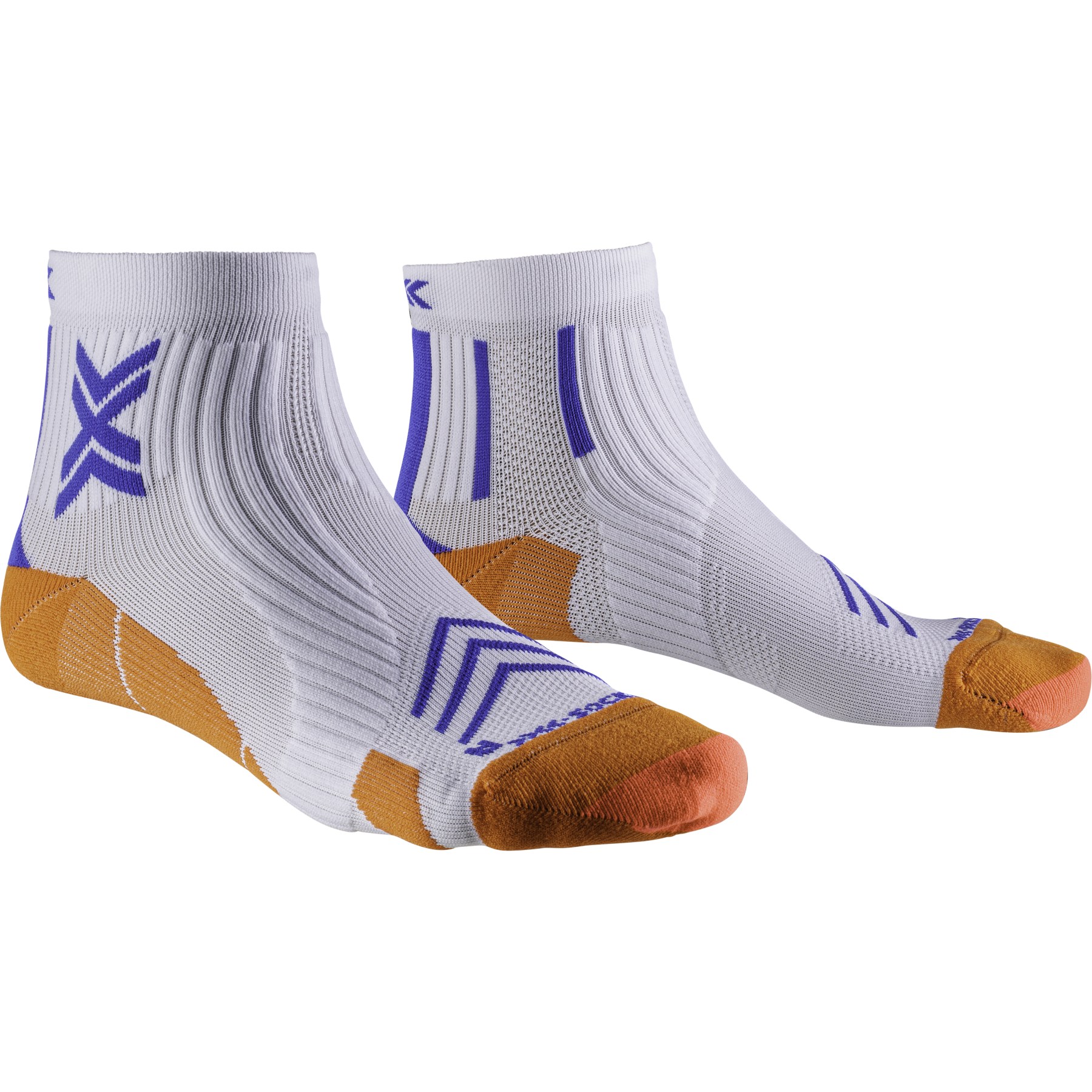 Produktbild von X-Socks Run Expert Ankle Socken - white/orange/twyce blue
