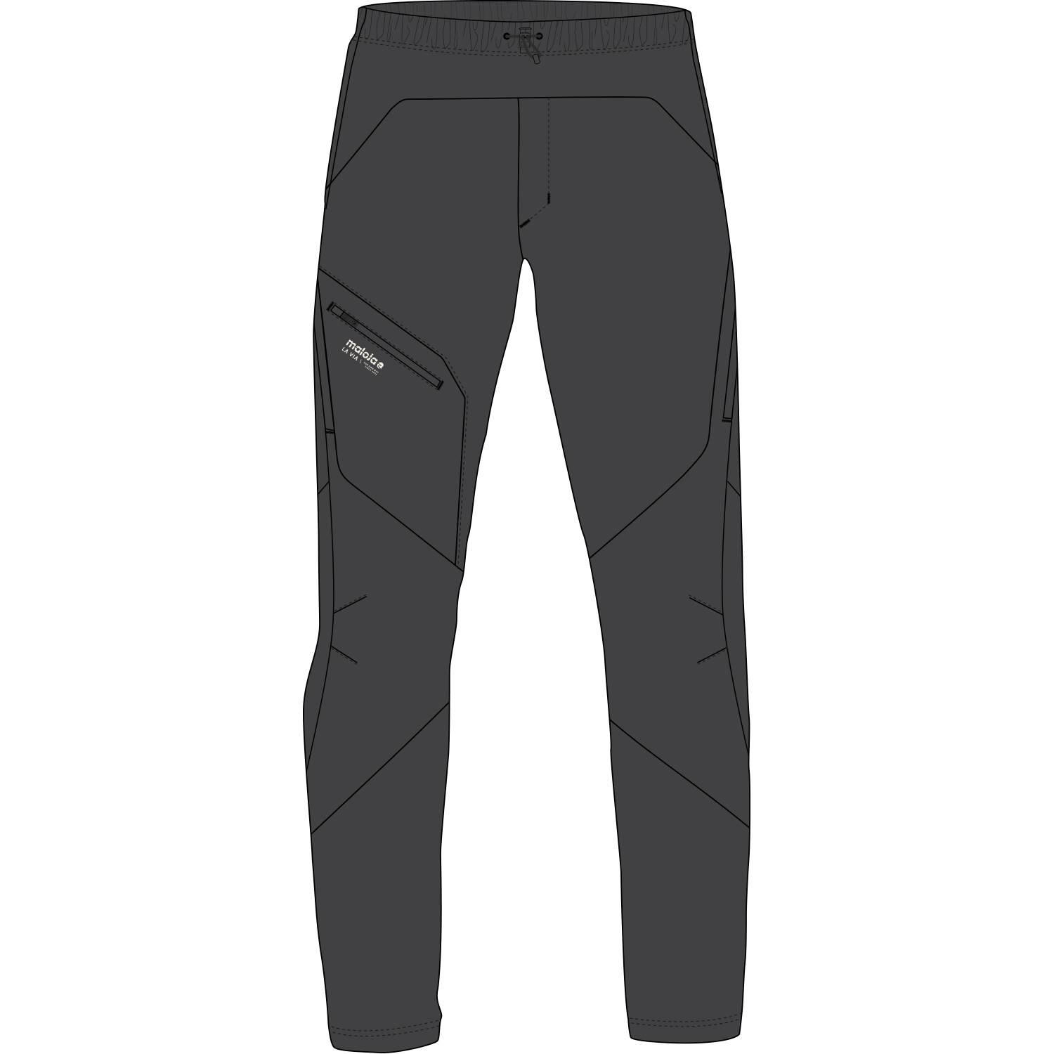 Pantalon Softshell Homme CMP – Coupe Large, Noir, Neuf, Réf. 3A01487N-U901