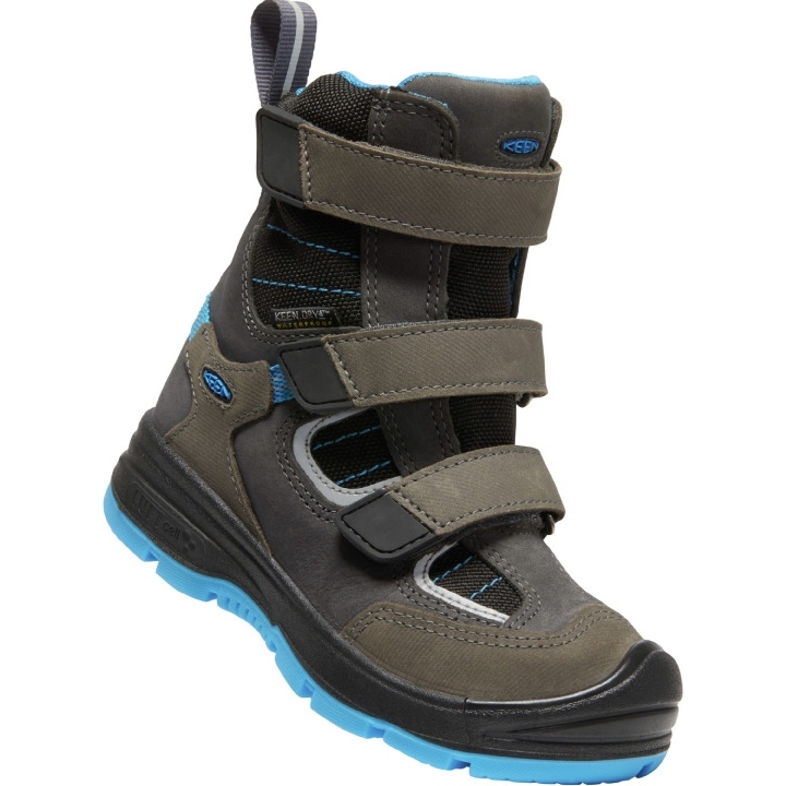 Picture of KEEN Redwood Winter Waterproof Kids Shoes - Raven / Magnet (Size 24-31)