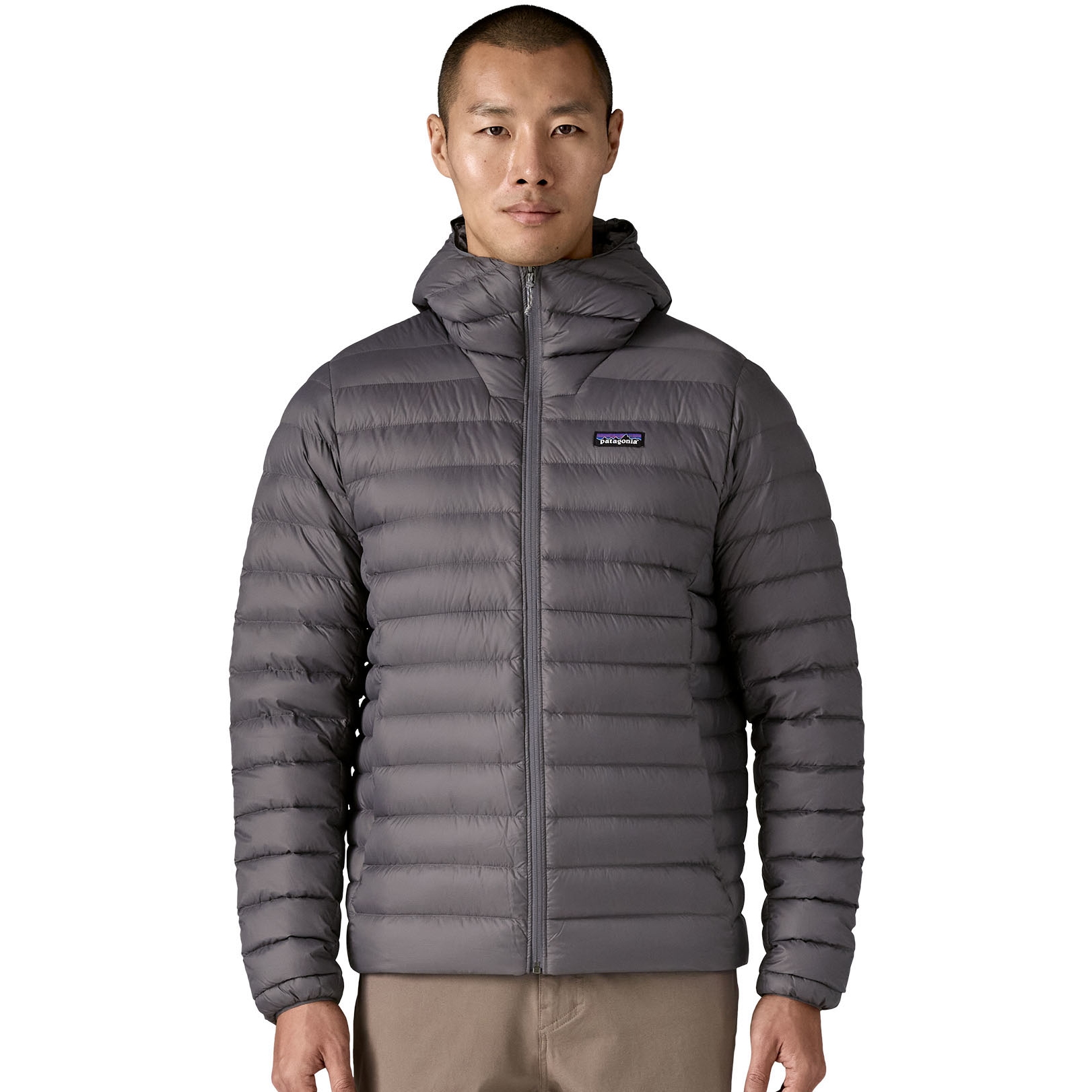 Patagonia Down Sweater Hoody Men - Forge Grey w/Forge Grey | BIKE24