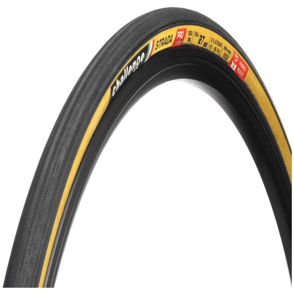 Image of Challenge Strada Pro HCL Folding Tire - 27-622 - black/tan