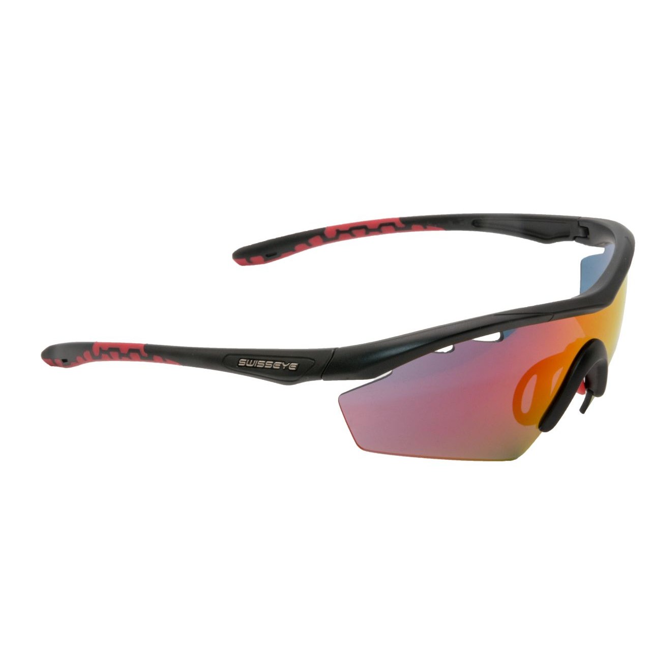 Produktbild von Swiss Eye Solena Black Matt / Red - Smoke BR Revo + Orange + Clear Brille 12842