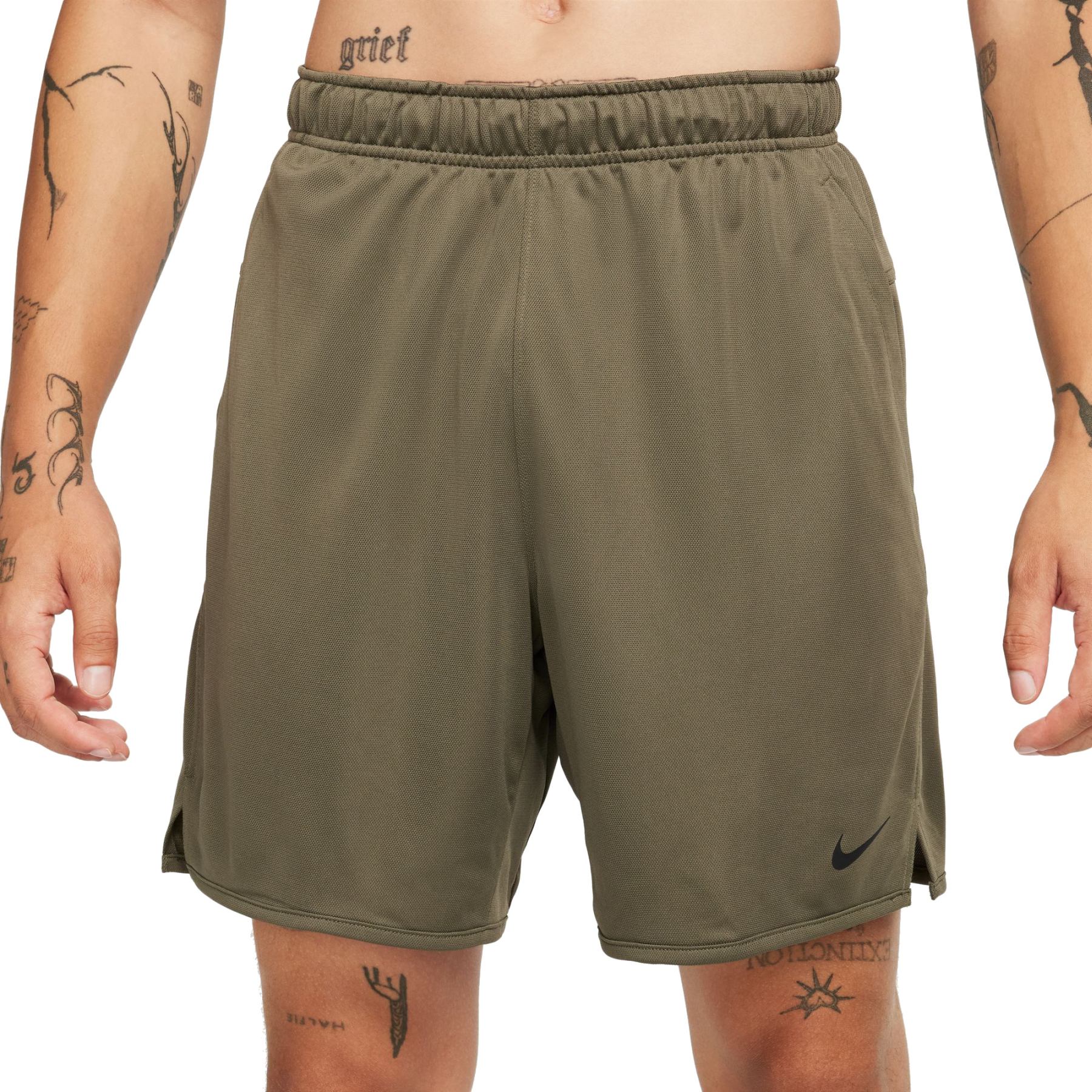 Produktbild von Nike Dri-FIT Totality Knit Unlined 7&quot; Fitnessshorts Herren - medium olive/black FB4196-222