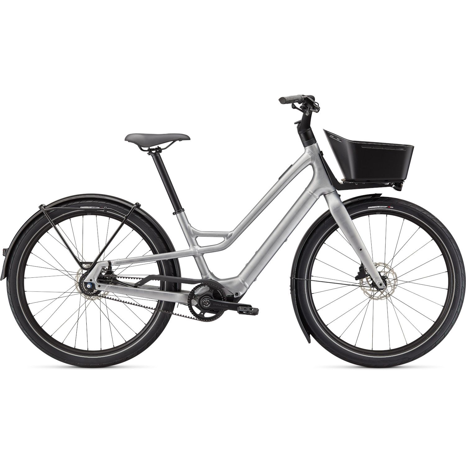 Picture of Specialized TURBO COMO SL 5.0 - Electric City Bike - 2023 - brushed silver / transparent