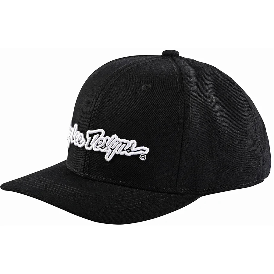 Picture of Troy Lee Designs 9Fifty Snapback Cap - Signature Black/White