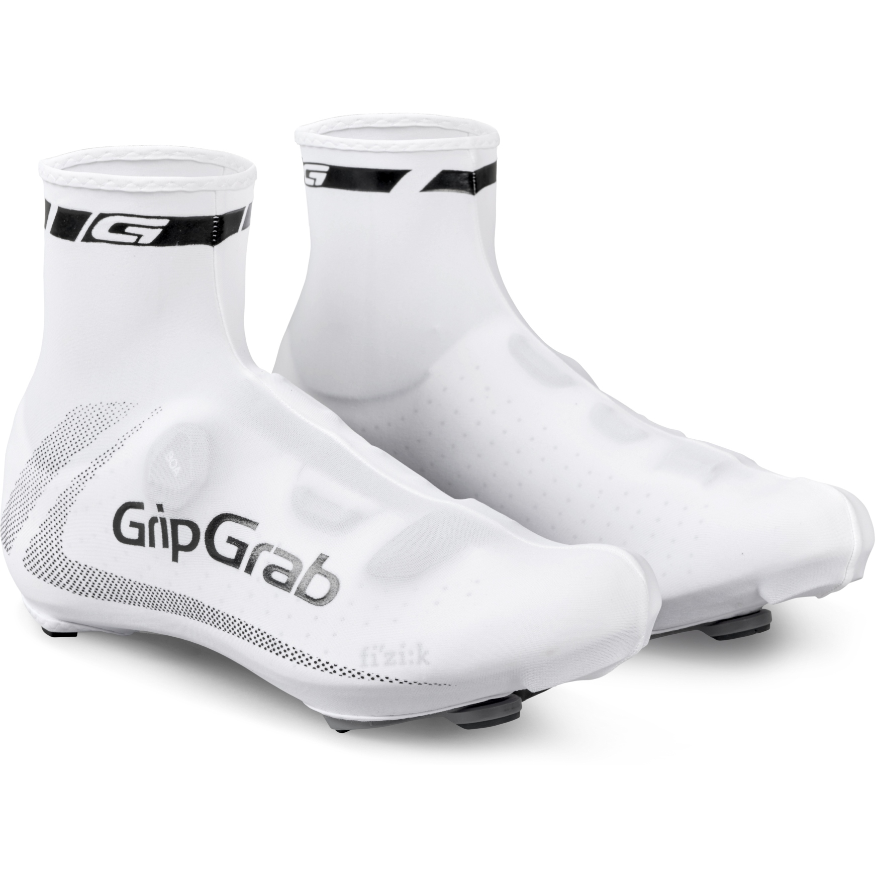 Picture of GripGrab RaceAero Lightweight Lycra Shoe Covers - White