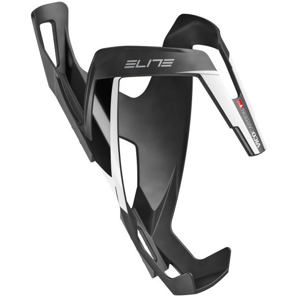 Picture of Elite Vico Carbon 20 Bottle Cage - mat/white graphic