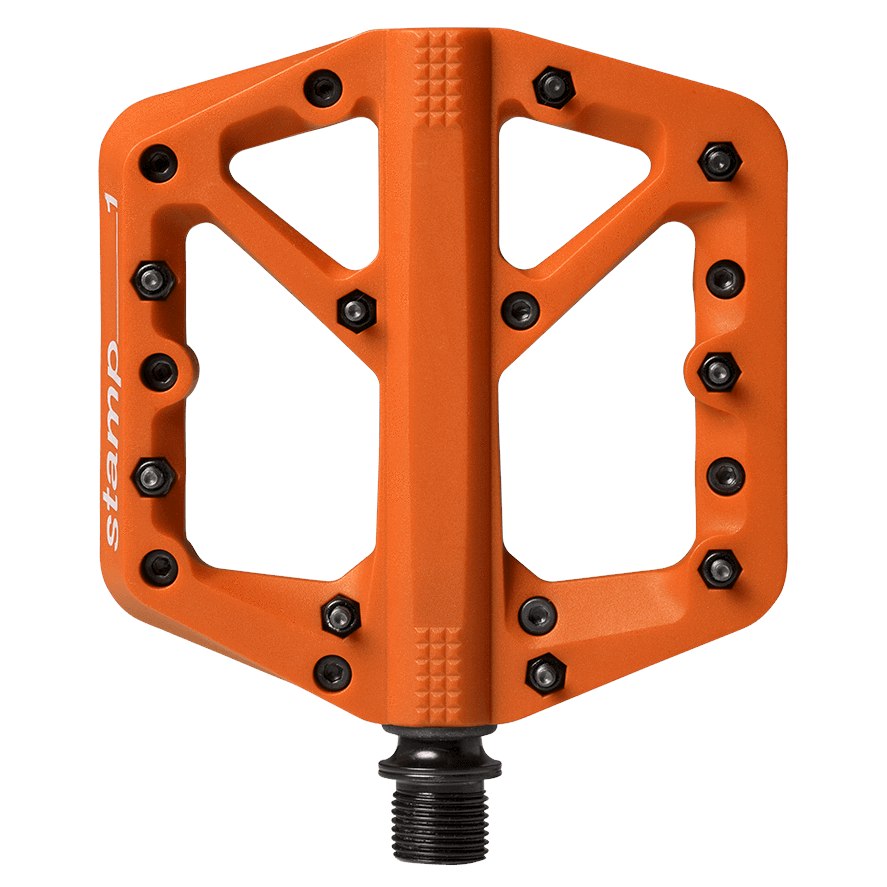 Picture of Crankbrothers Stamp 1 Small Flat Pedal - Splash Edition - orange