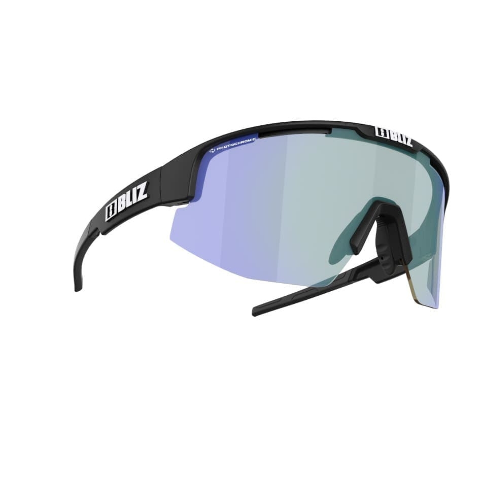 Productfoto van Bliz Matrix Glasses - Photocromic Nano Optics - Matt Black / Brown with Blue Multi