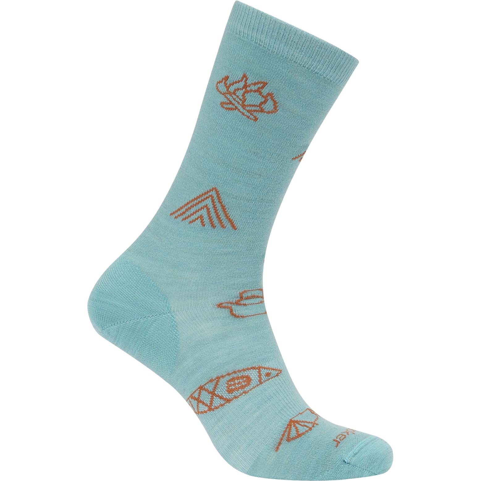 Bild von Icebreaker Merino Lifestyle Ultralight Crew Socken Camp Essentials Herren - Hydro/Trail