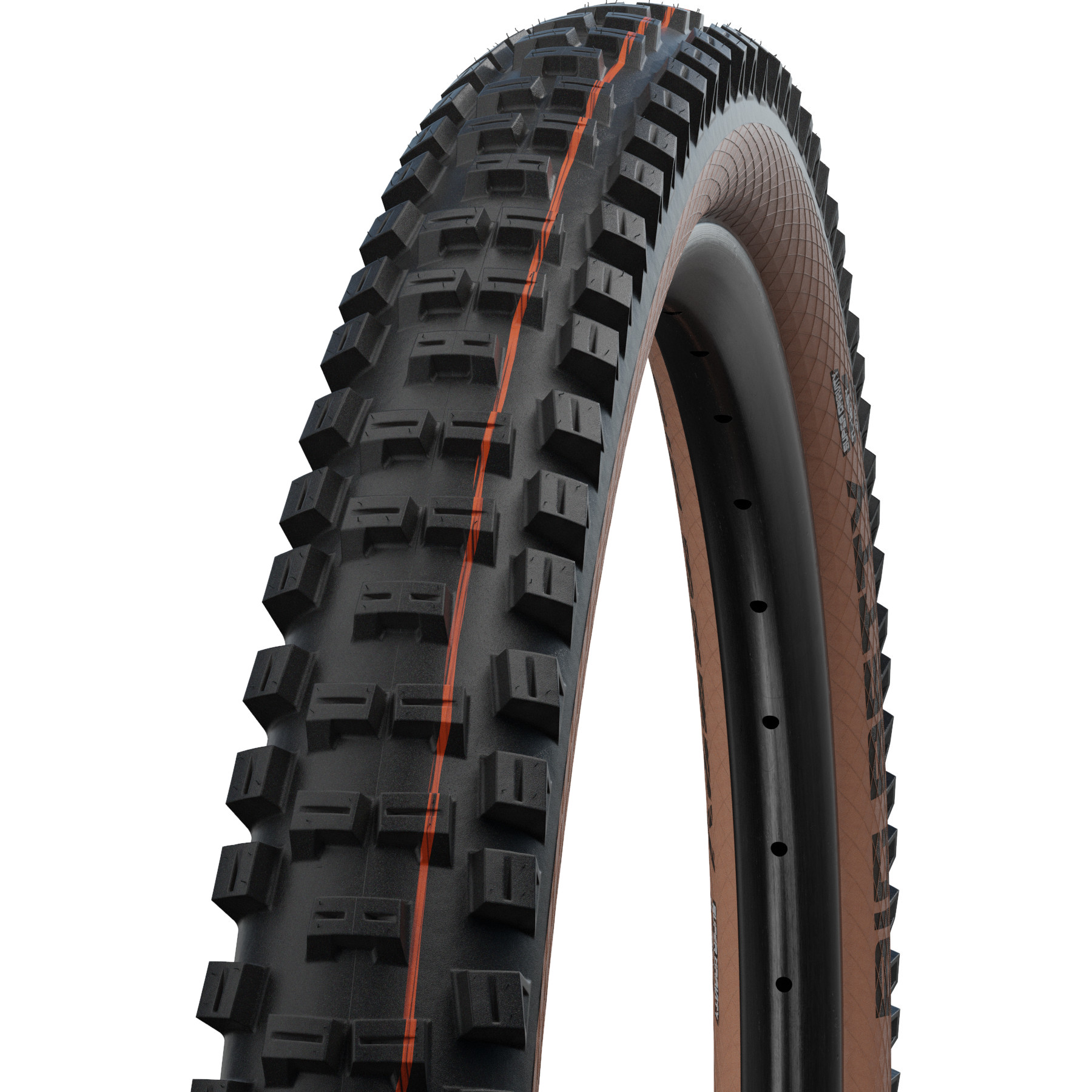 Image of Schwalbe Big Betty Folding Tire - Evolution | Addix Soft | Super Gravity | TLEasy - ECE-R75 - 27.5x2.40" | Bronze Sidewall
