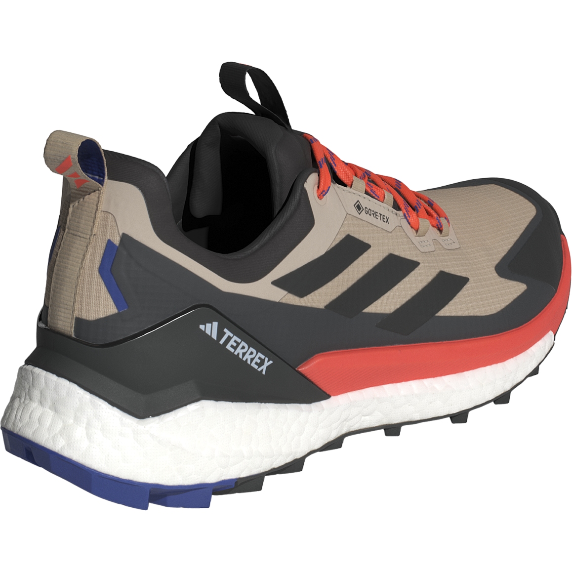 adidas Scarpe da Trekking Uomo TERREX Free Hiker 2 GORE TEX Low wonder beige core black semi impact orange IH3536