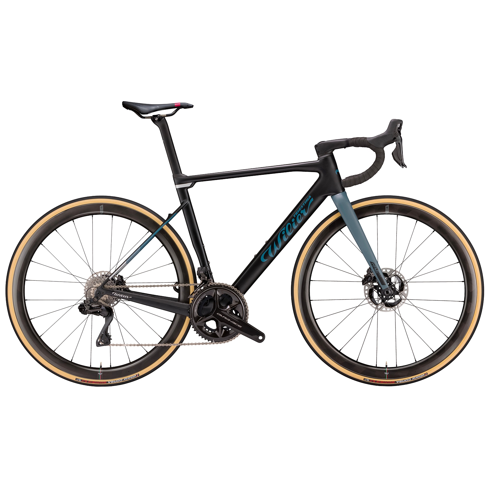 Productfoto van Wilier RAVE SLR - Rival XPLR AXS - Carbon Gravel Bike - 2023 - black grey matt