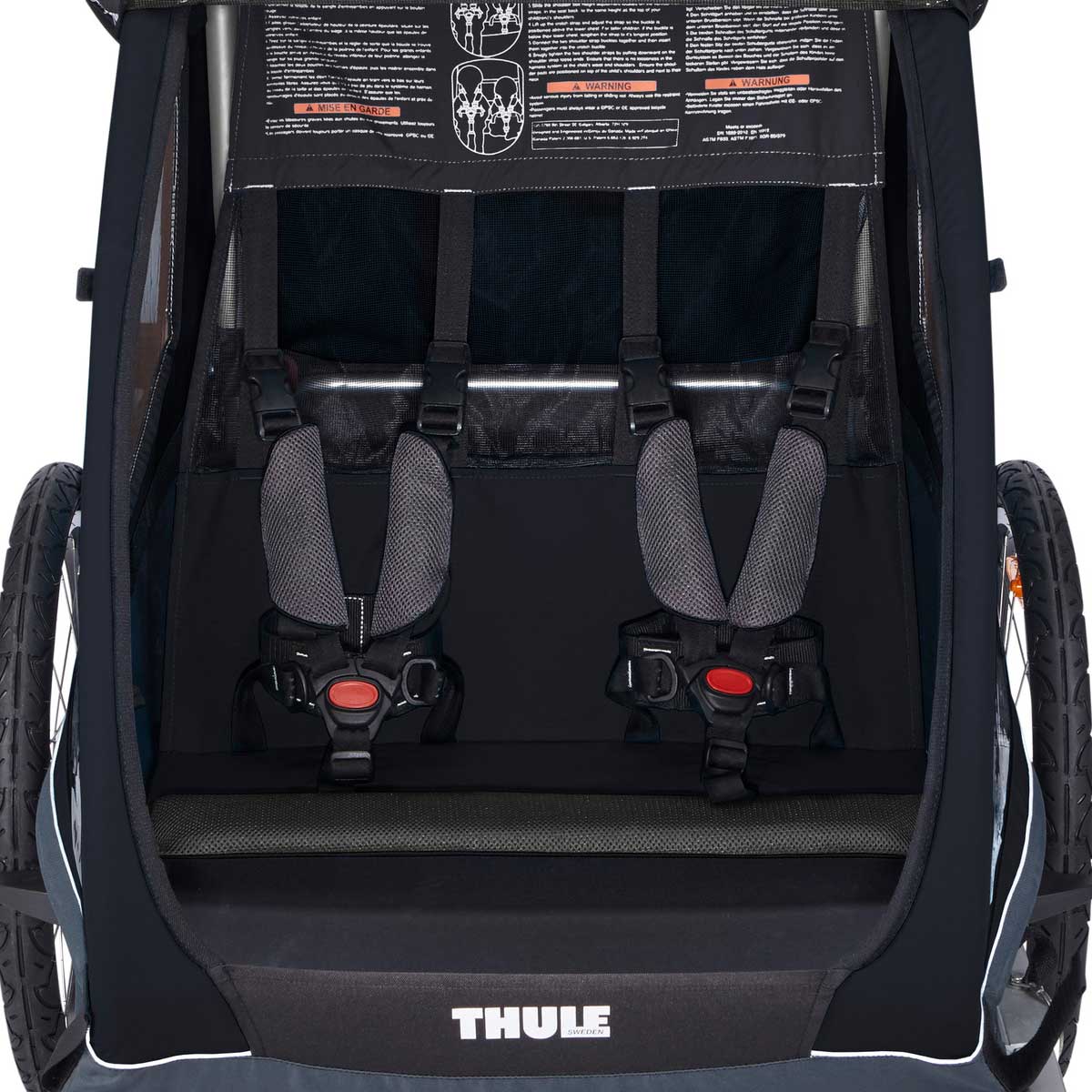 THULE Remolque de bicicleta para niños Coaster XT Basil Green 