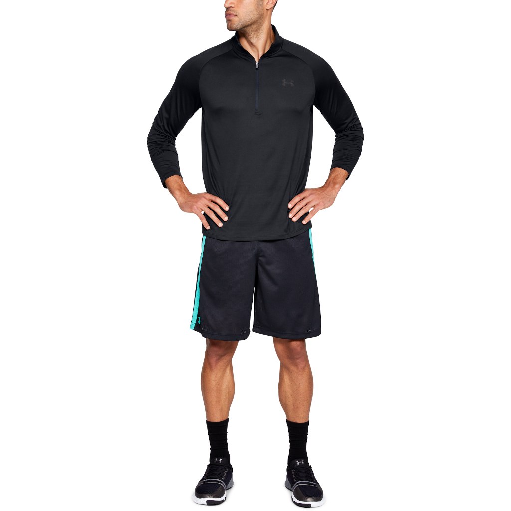 Under Armour UA Tech™ ½ Zip Long Sleeve Shirt Men - Black/Charcoal