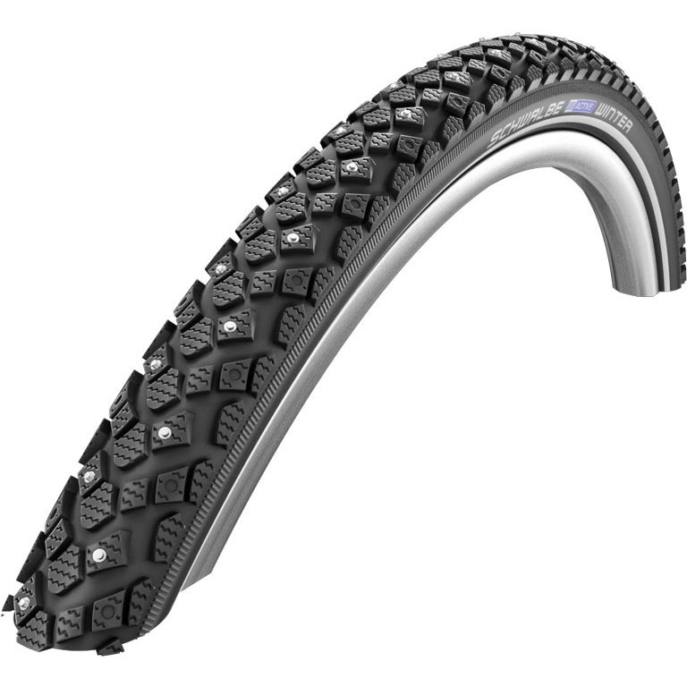 Picture of Schwalbe Winter Wire Bead Tire - Active | Winter | K-Guard - 16x1.20&quot; | Black Reflex