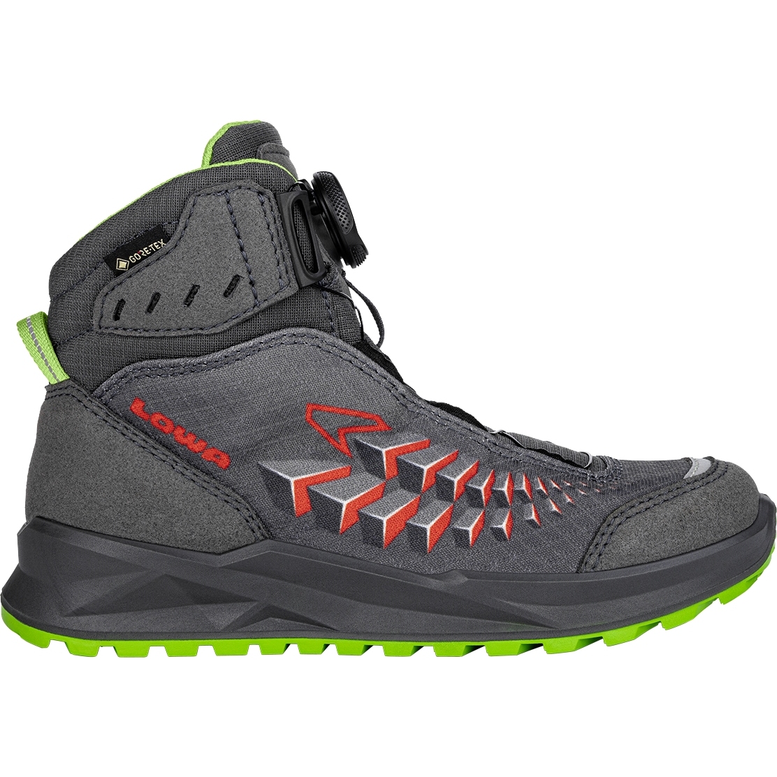 Produktbild von LOWA Ferrox GTX Mid Junior Schuhe Kinder - anthrazit/limone (Größe 30-35)