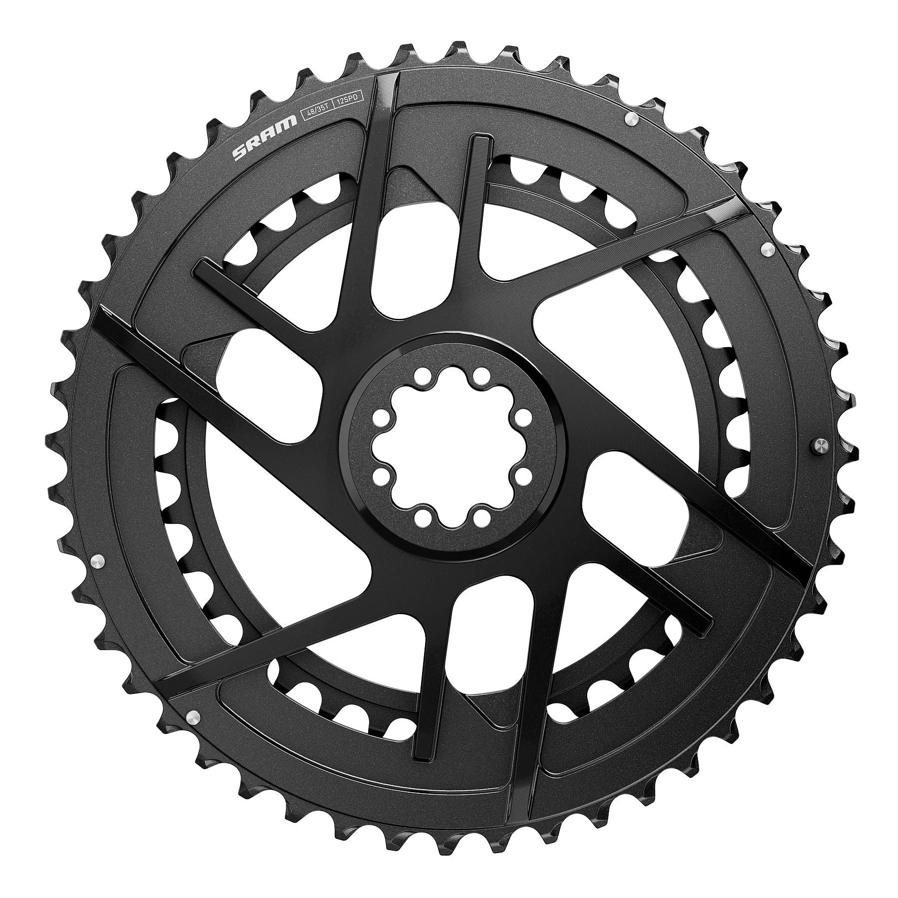 Photo produit de SRAM 2x Kit de Plateaux RIVAL | Direct Mount | E1 - noir