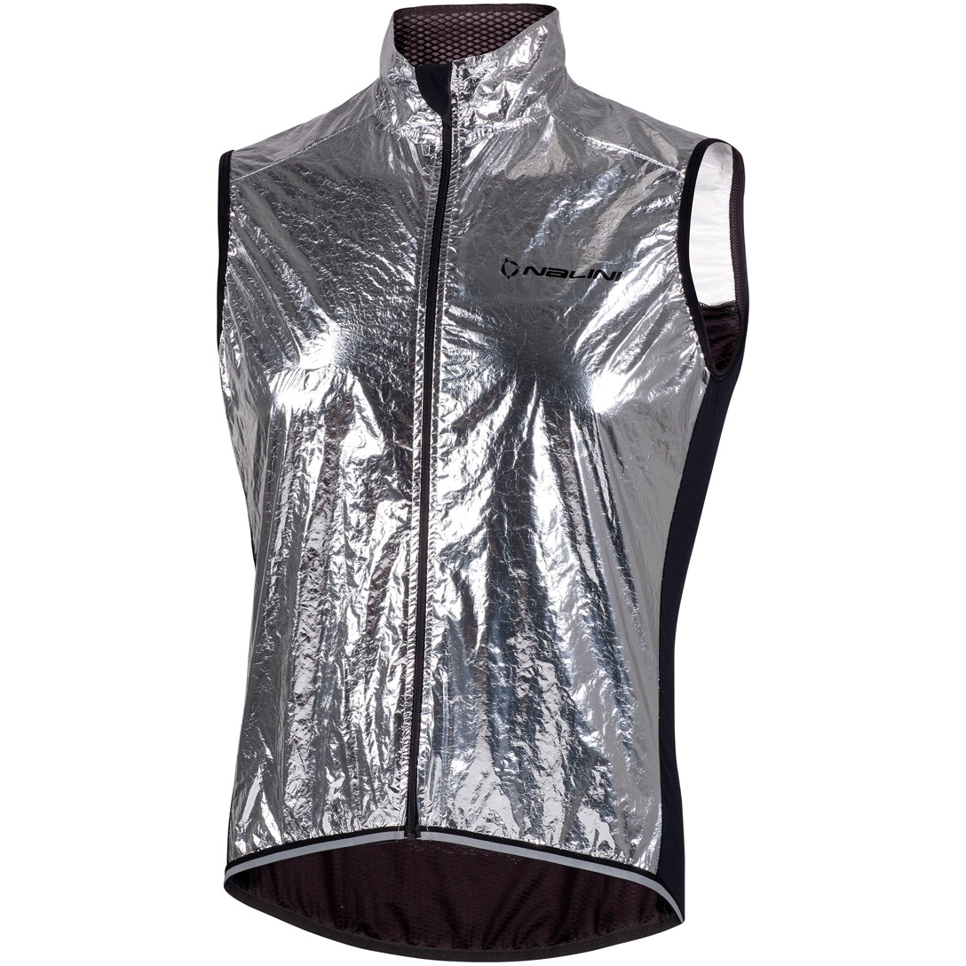 Nalini Arietta Full Season Windproof Cycling Vest For Men – Black, Windstopper, Zip Closure