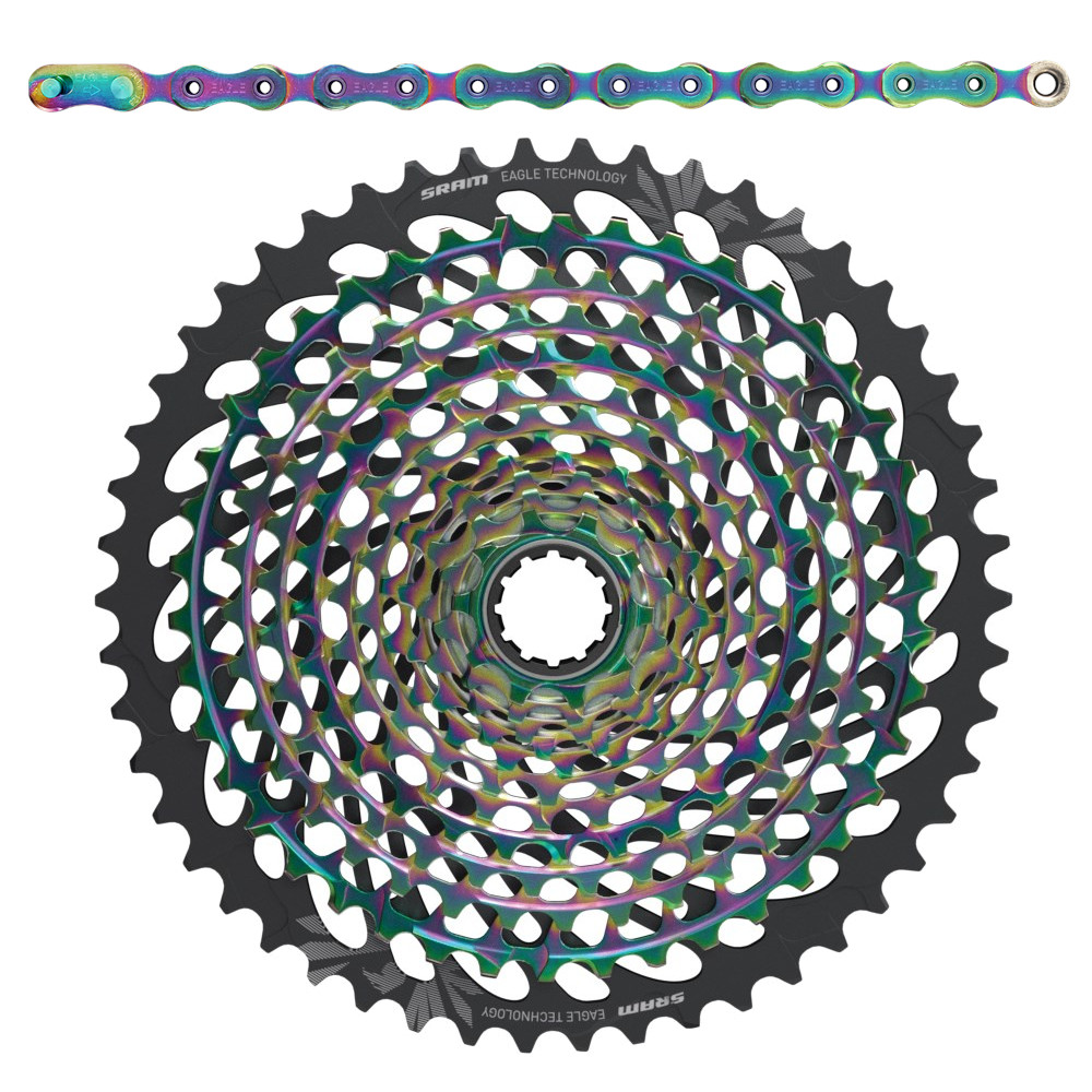 Picture of SRAM XX1 Eagle Wear and Tear -Set with Chain and XG-1299 Cassette - 50 teeth - rainbow