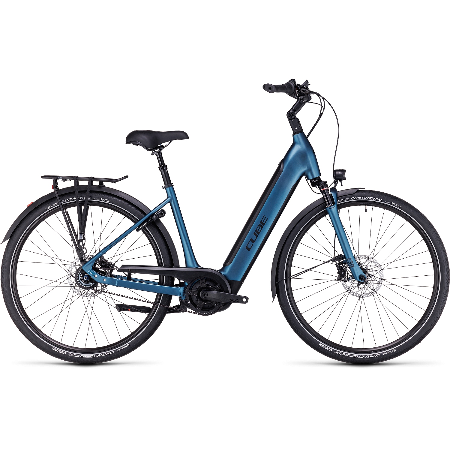 Picture of CUBE SUPREME HYBRID EXC 625 - Easy Entry Electric Bike - 2023 - blue / black