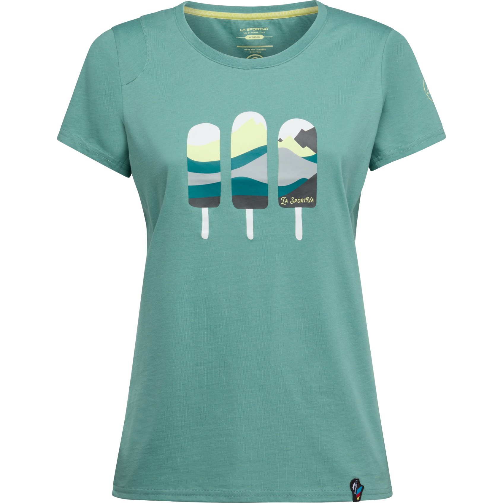 Productfoto van La Sportiva Icy Mountains T-Shirt Dames - Juniper