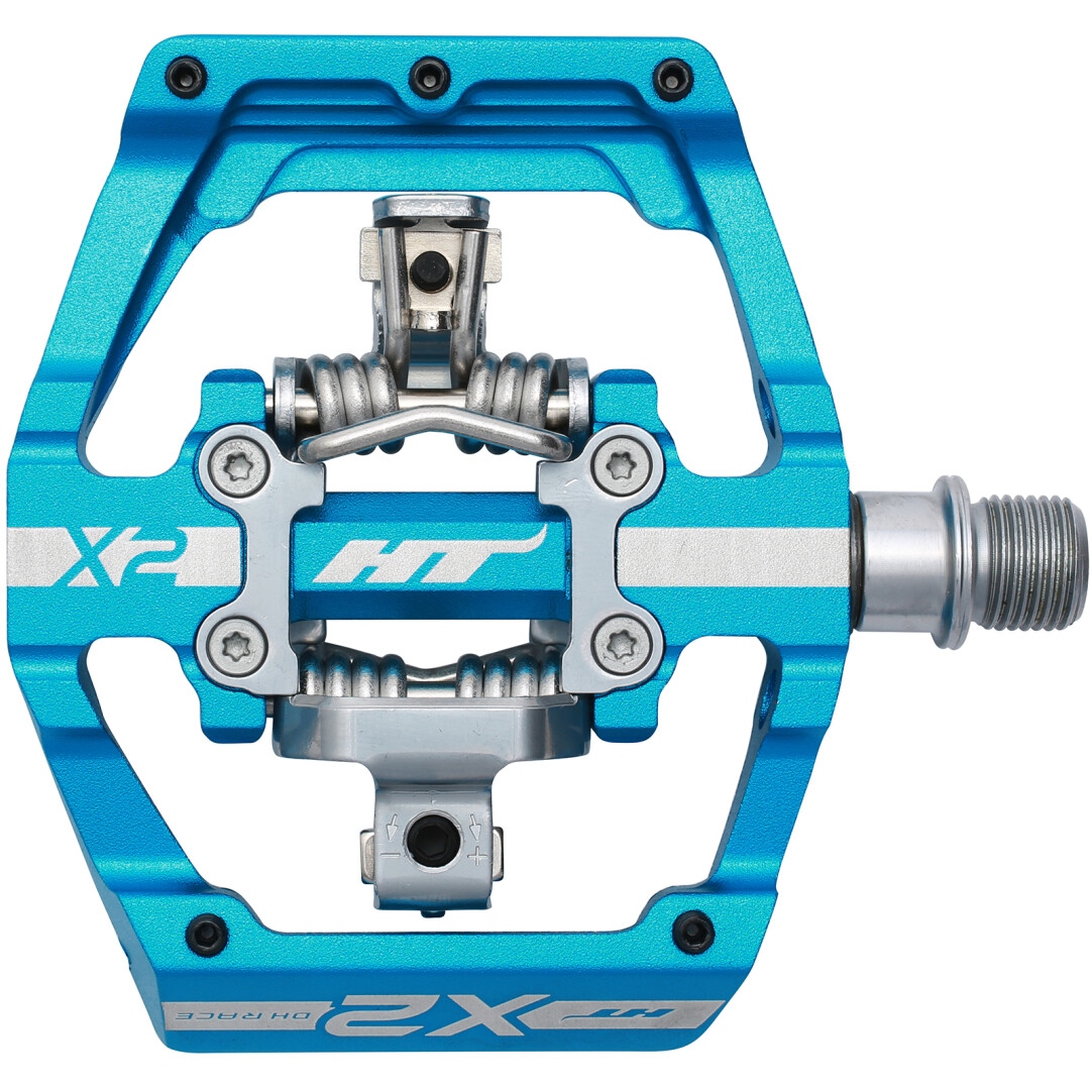 Picture of HT X2 Clipless Pedal Aluminium - sky blue