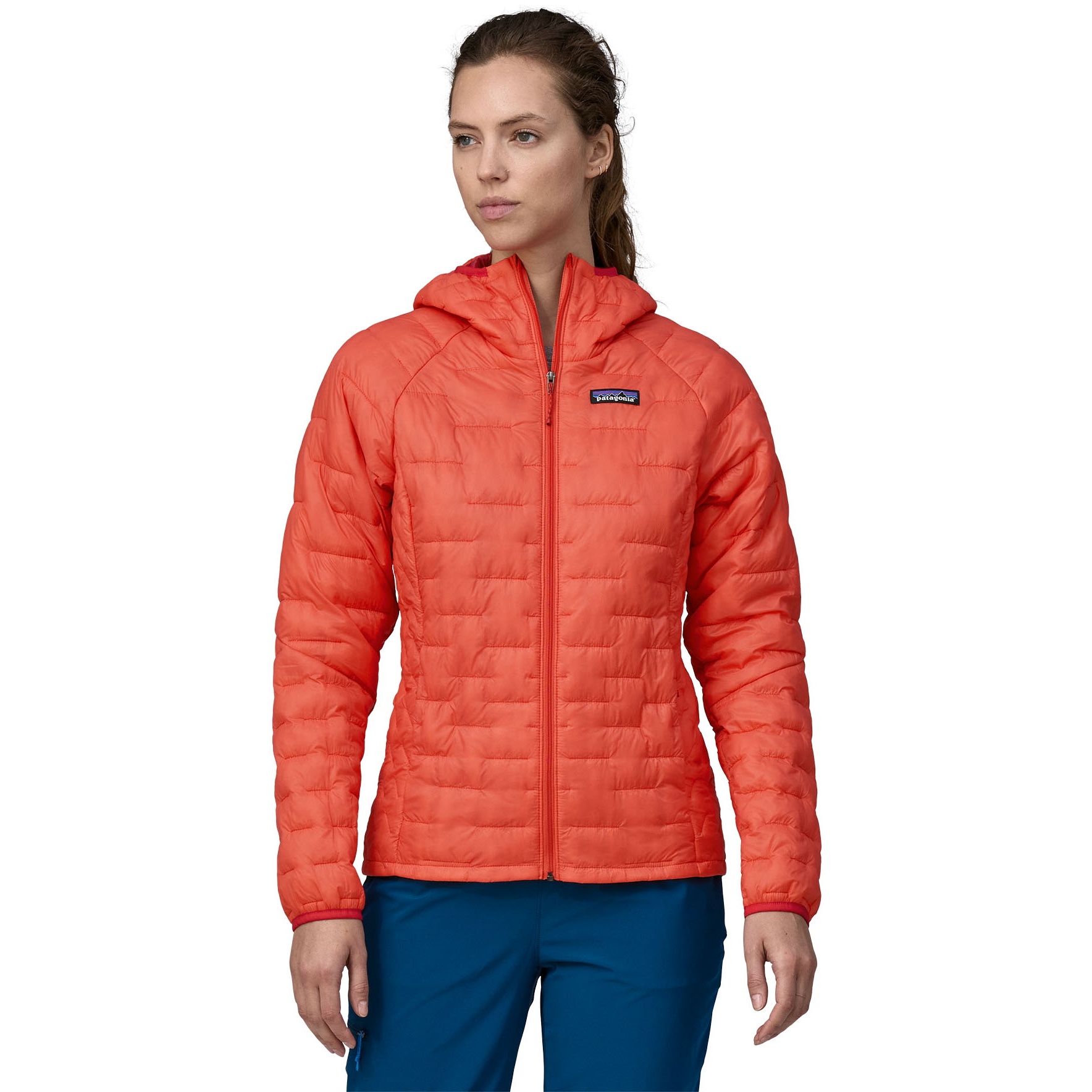 Picture of Patagonia Micro Puff Hoody Women - Pimento Red