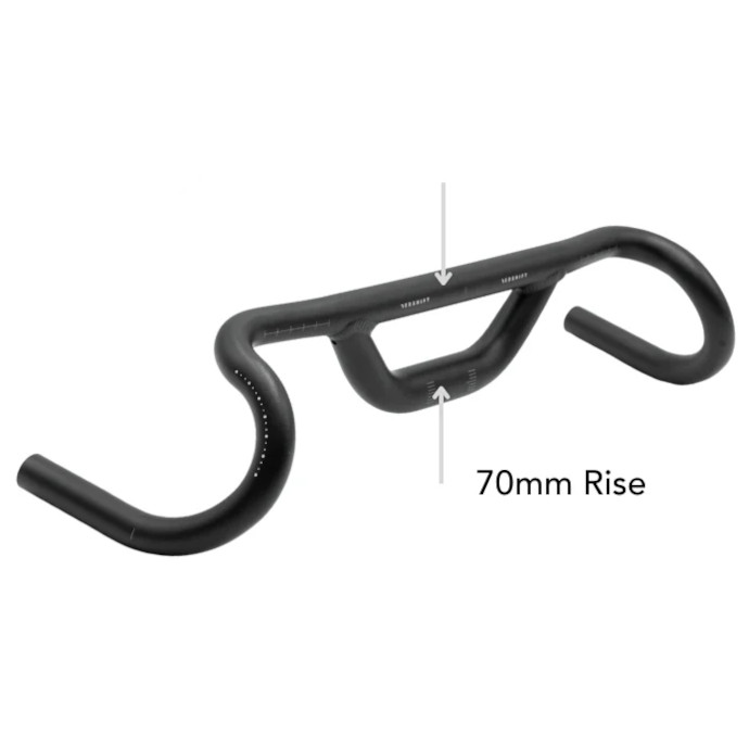 Productfoto van Redshift Top Shelf Stuur - 31.8 | Gravel - 70mm Rise