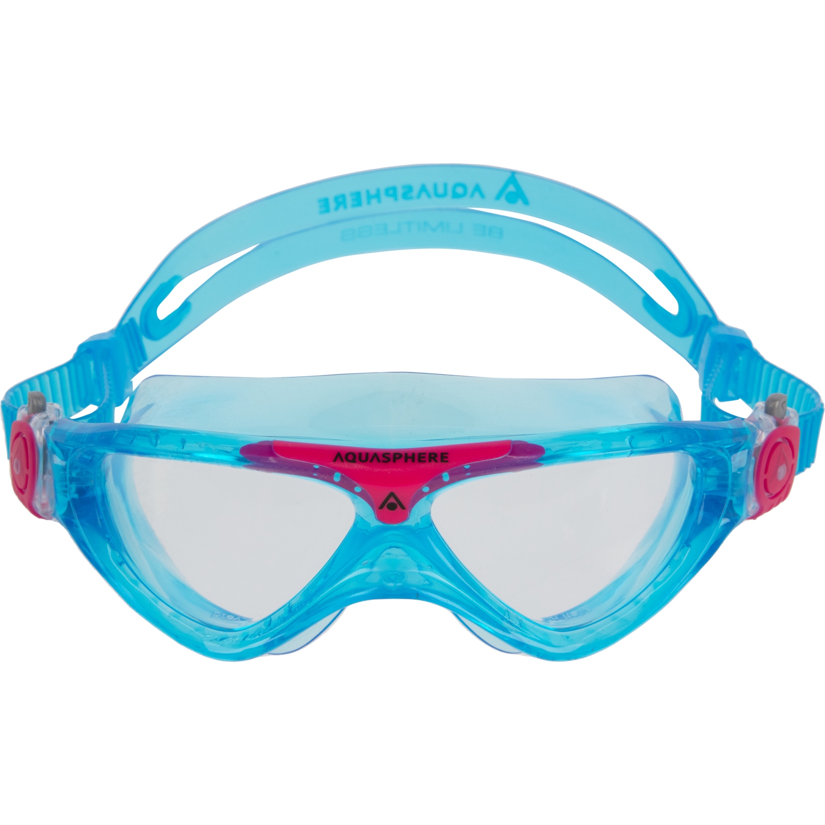 Productfoto van AQUASPHERE Vista Junior Kinderen Zwembril - Transparant - Turquoise/Roze