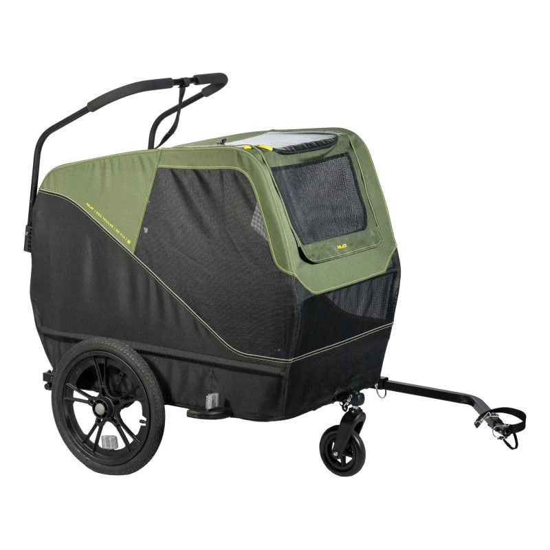Photo produit de XLC Remorque Vélo Chiens - Dog Large  BS-C13 - moss green/lime/black