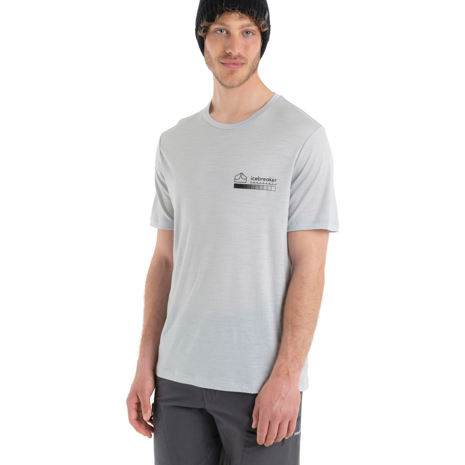 Photo produit de Icebreaker T-Shirt Homme - Tech Lite II Mountain Layers - Ether