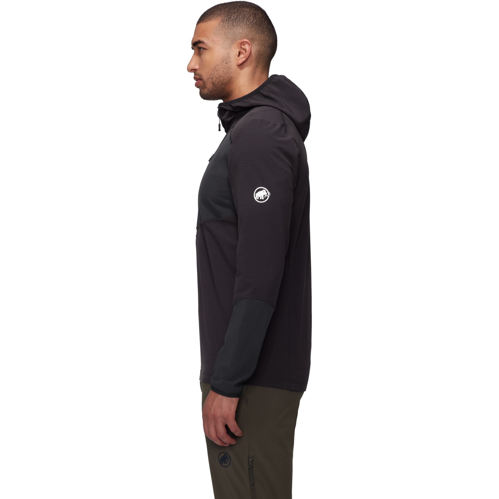 MAMMUT Albula Half Zip Hooded Jkt M黒 Albula IN Hooded Jacket Men | Mammut
