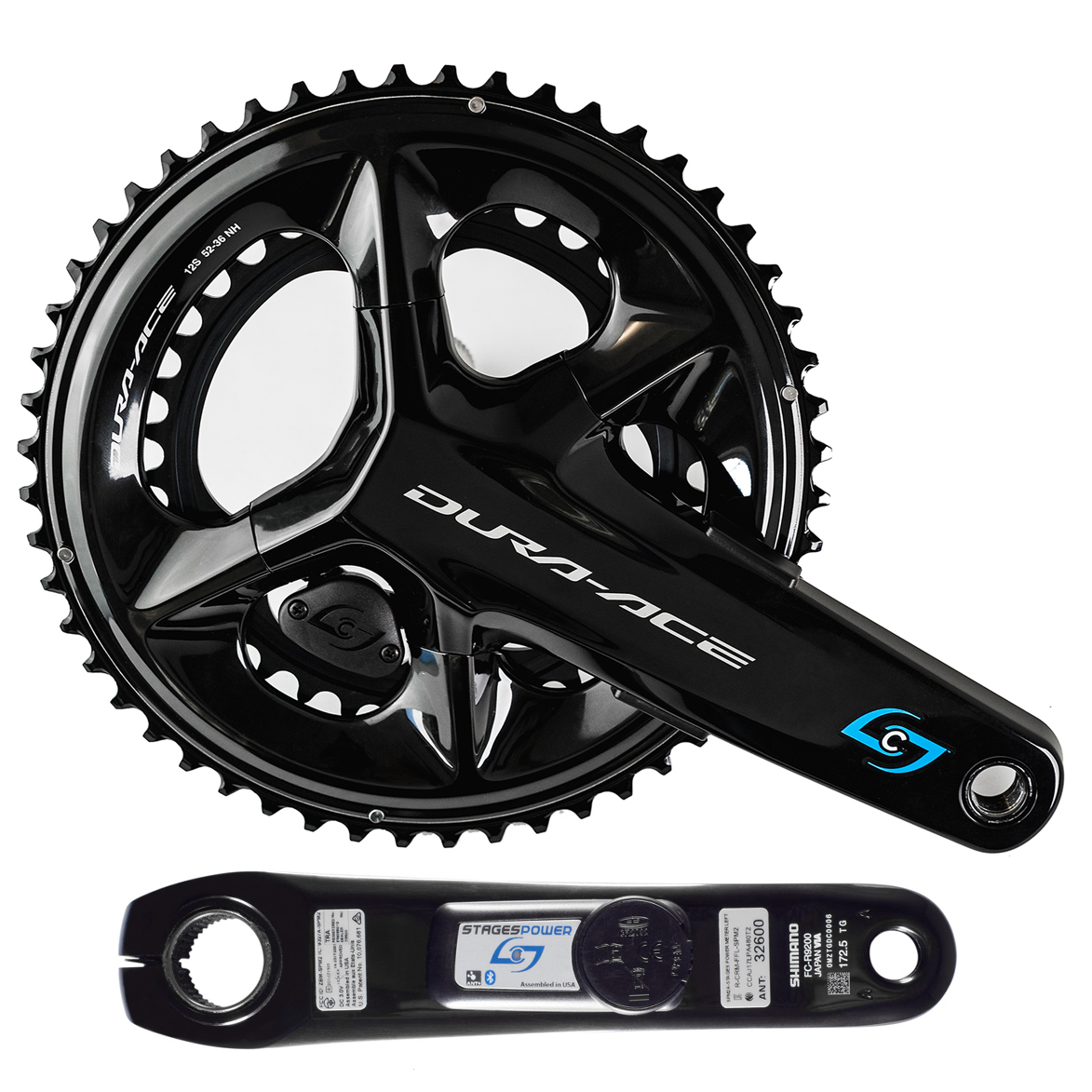 Picture of Stages Cycling Power LR Powermeter | Crankset by Shimano - Dura Ace R9200 | 2x12-speed - black - 2nd Choice