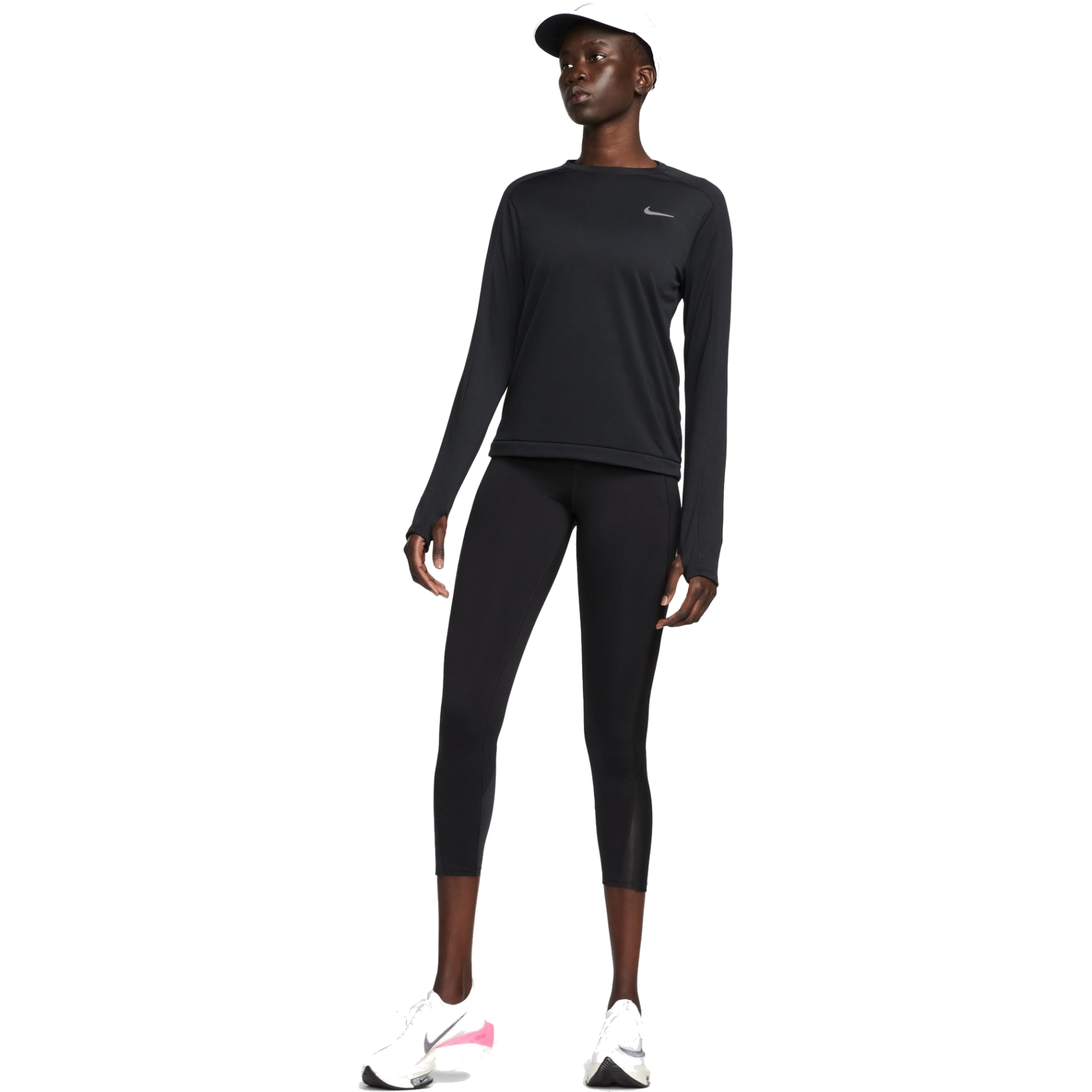 Nike Womens Dri-Fit Power Epic Running Crop Black/Reflective Silver  938602-010 (X-Small) : : Clothing, Shoes & Accessories
