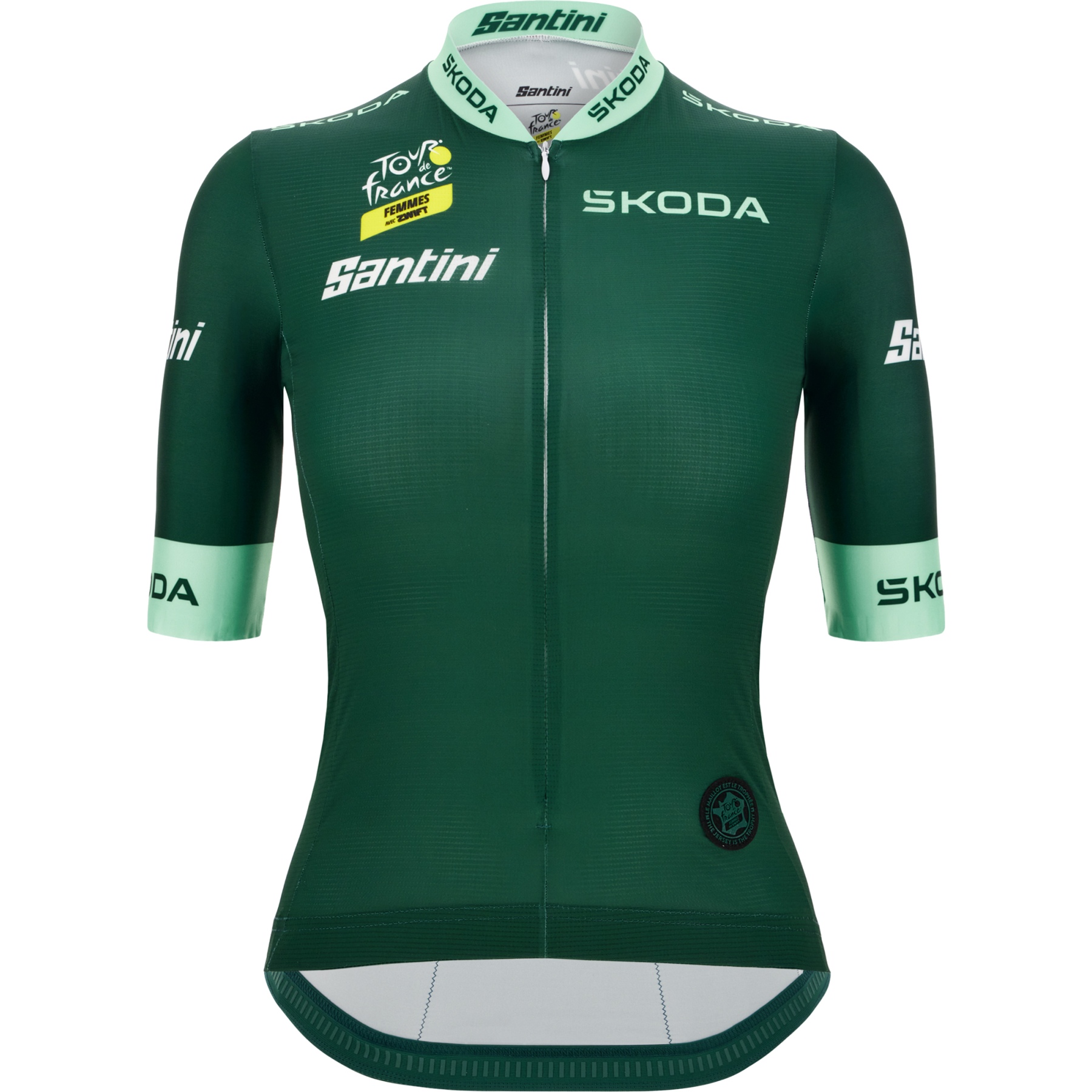 Produktbild von Santini Best Sprinter Damen Kurzarmtrikot - Tour de France™ Femmes avec Zwift 2023 Collection - TF944L0023TDFPNT - grün VE