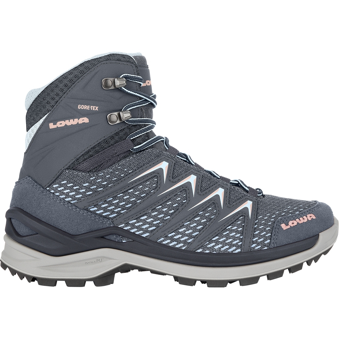 Produktbild von LOWA Innox Pro GTX Mid Wanderschuhe Damen - stahlblau/lachs