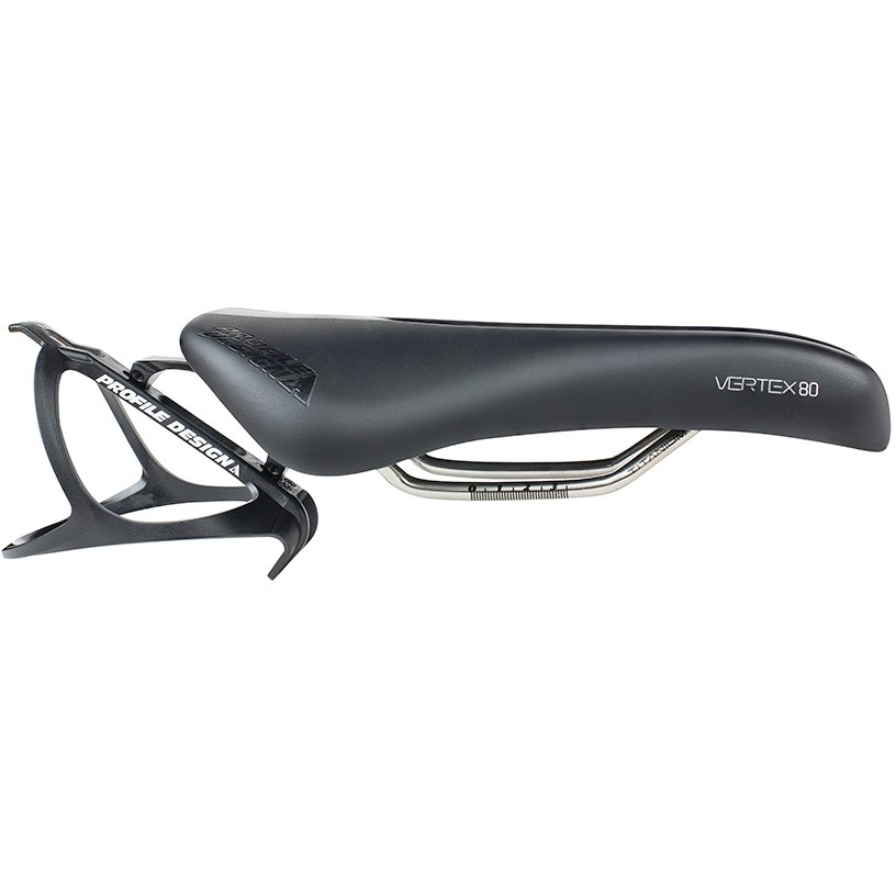 Produktbild von Profile Design Vertex 80 Solid Titanium Triathlon Sattel - schwarz