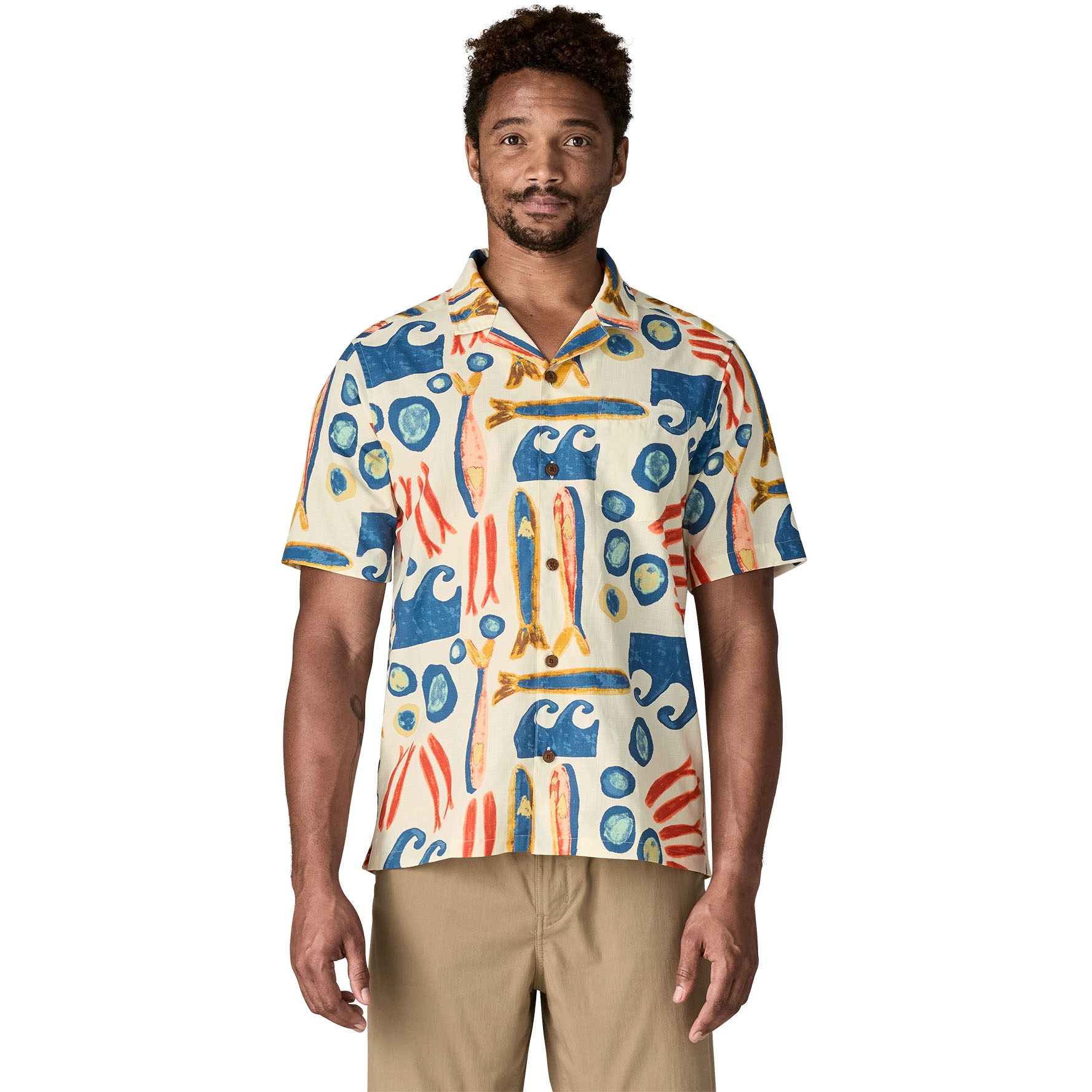 Patagonia Tidal Threads Camp Shirt Men - Tropiclimb: Hot Ember