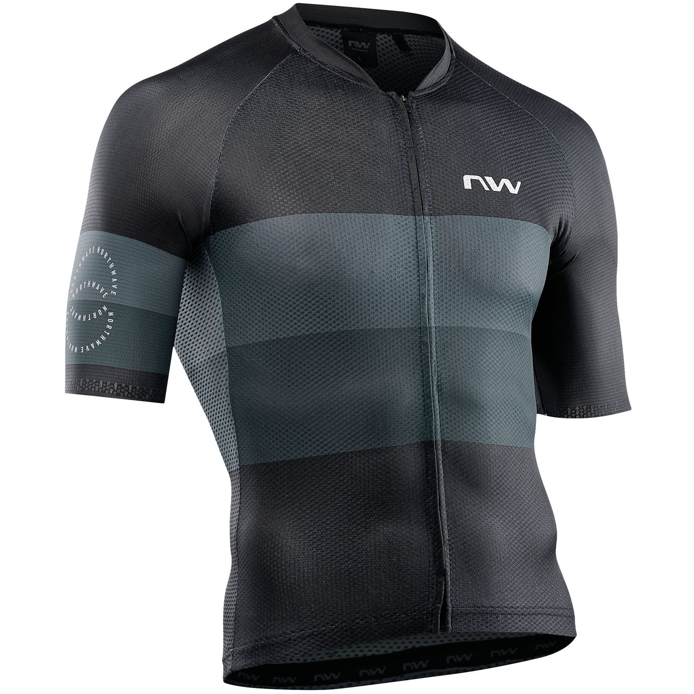 Picture of Northwave Blade Air Short Sleeve Jersey - black/light grey 03