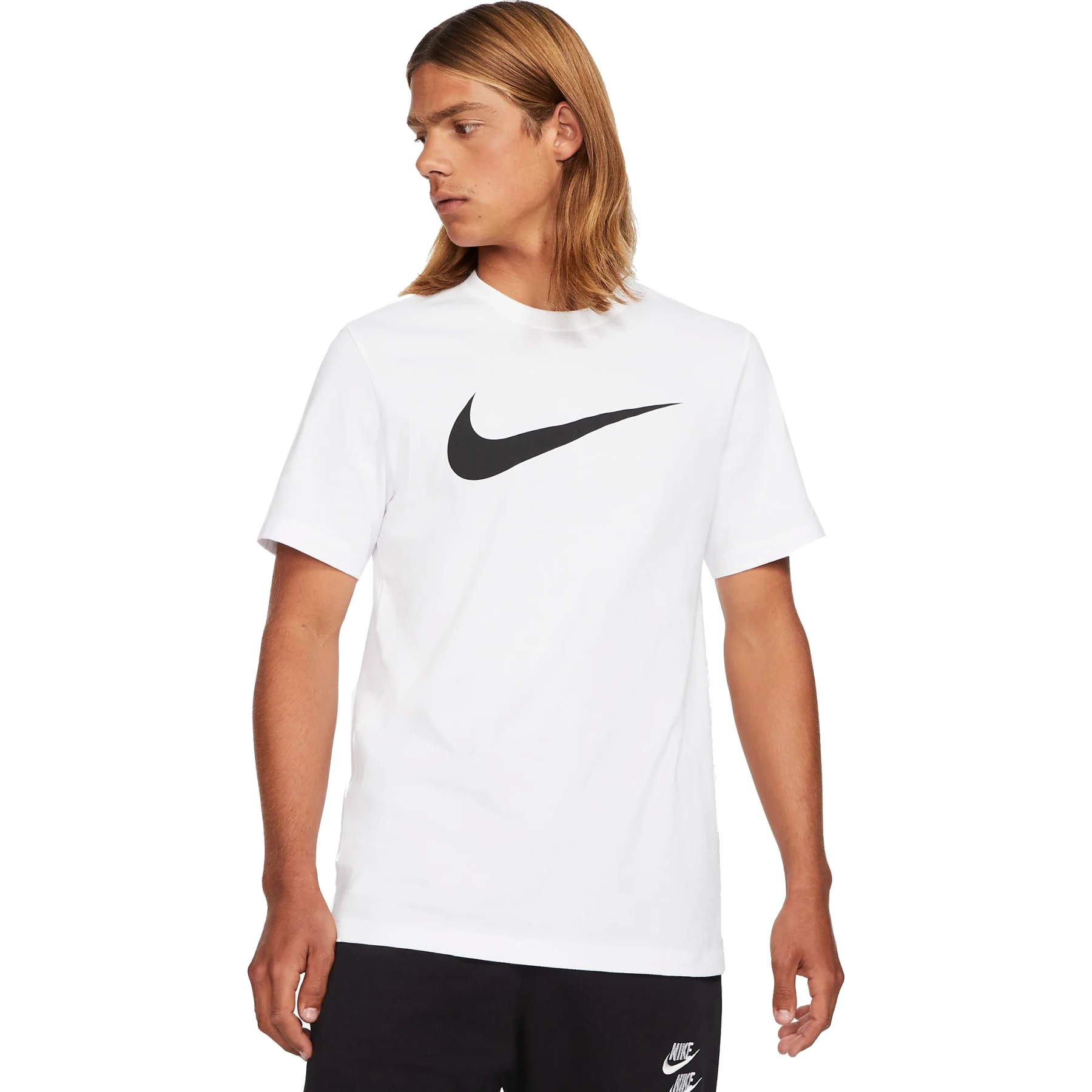 Produktbild von Nike Sportswear Swoosh T-Shirt Herren - weiß/schwarz DC5094-100