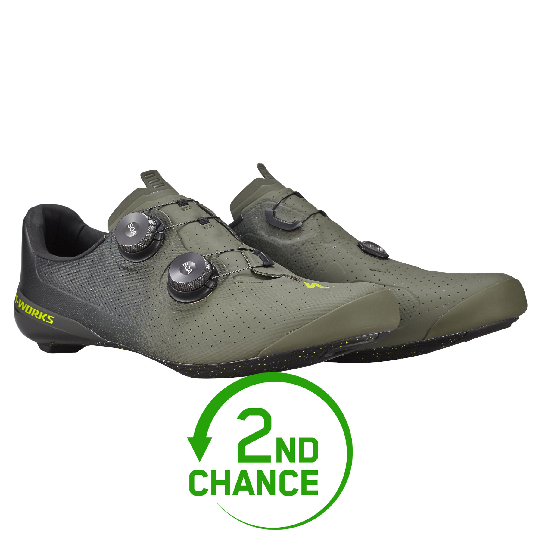 Image of Specialized S-Works Torch Road Cycling Shoes - Standard | Oak Green - 2nd Choice