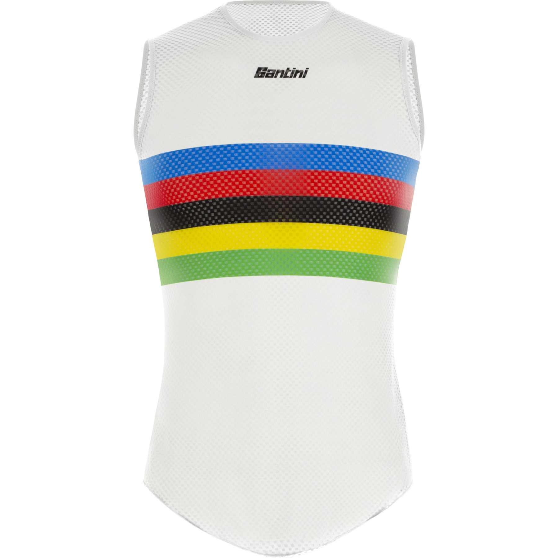 Picture of Santini UCI Rainbow Stripes Baselayer RE002GLLWORLD