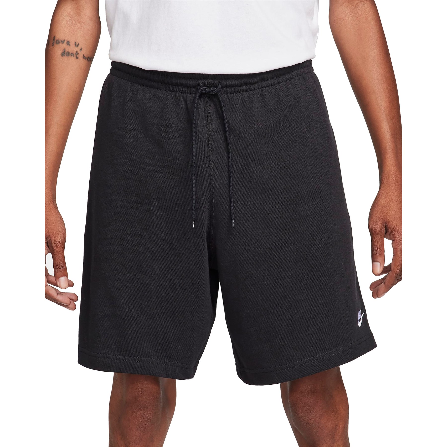 Produktbild von Nike Club Strick-Shorts Herren - schwarz/weiß FQ4359-010