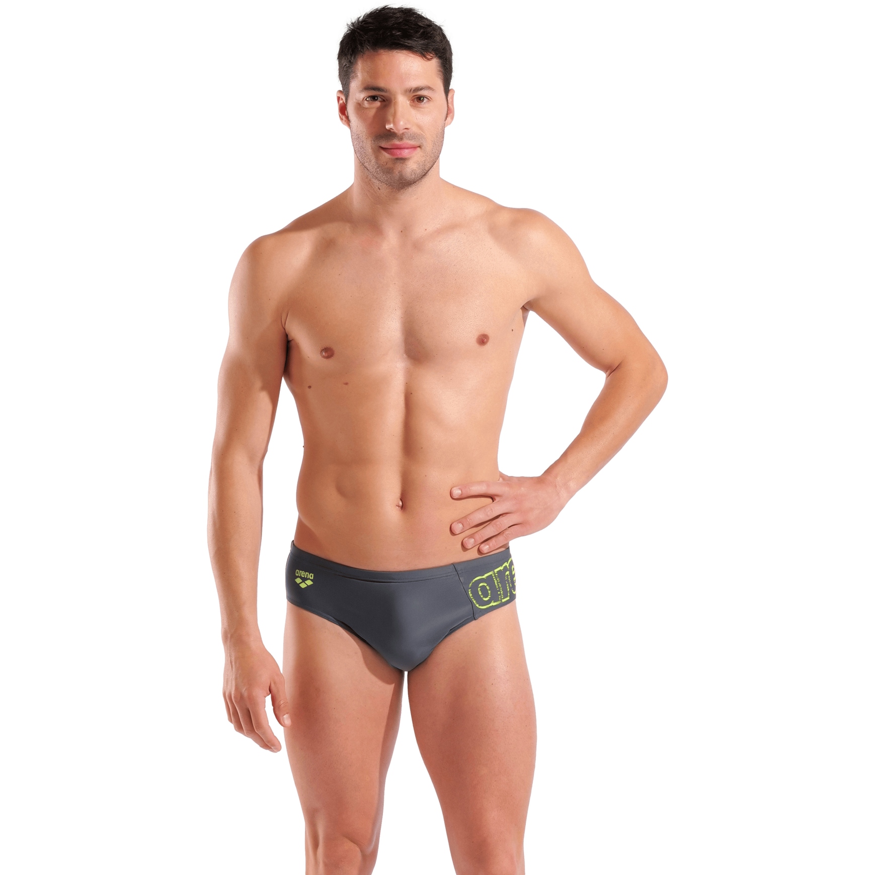 Produktbild von arena Feel Scratchy Slip Badehose Herren - Asphalt