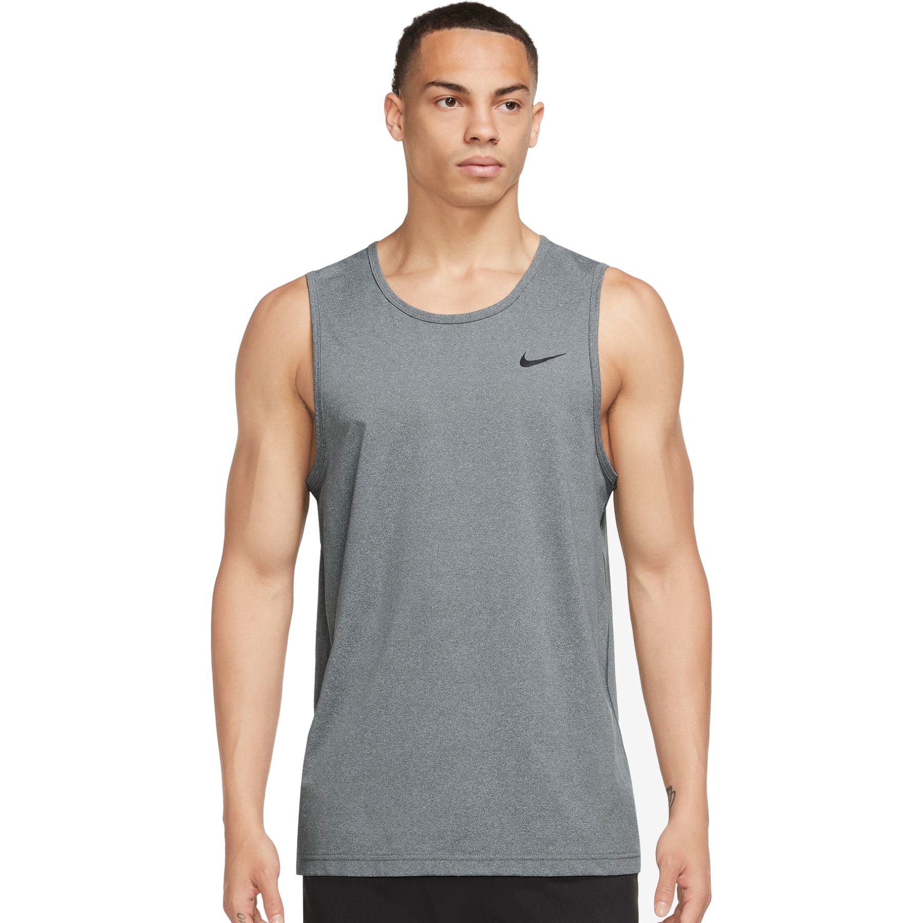 Produktbild von Nike Dri-FIT Hyverse Herren Fitness-Shirt - smoke grey/htr/black DV9841-097