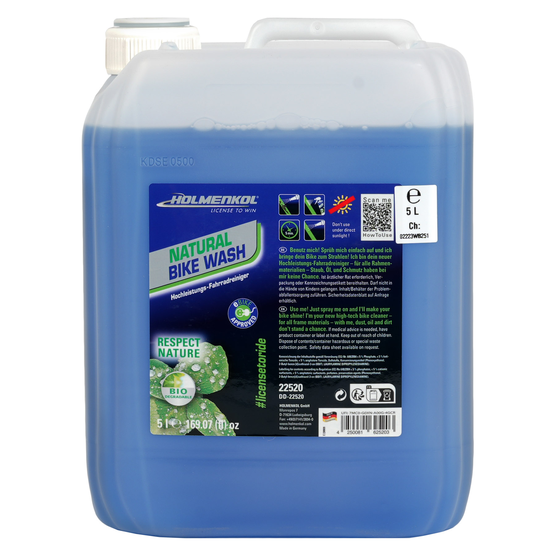 Picture of Holmenkol Natural BikeWash Bike Cleaner - 5L