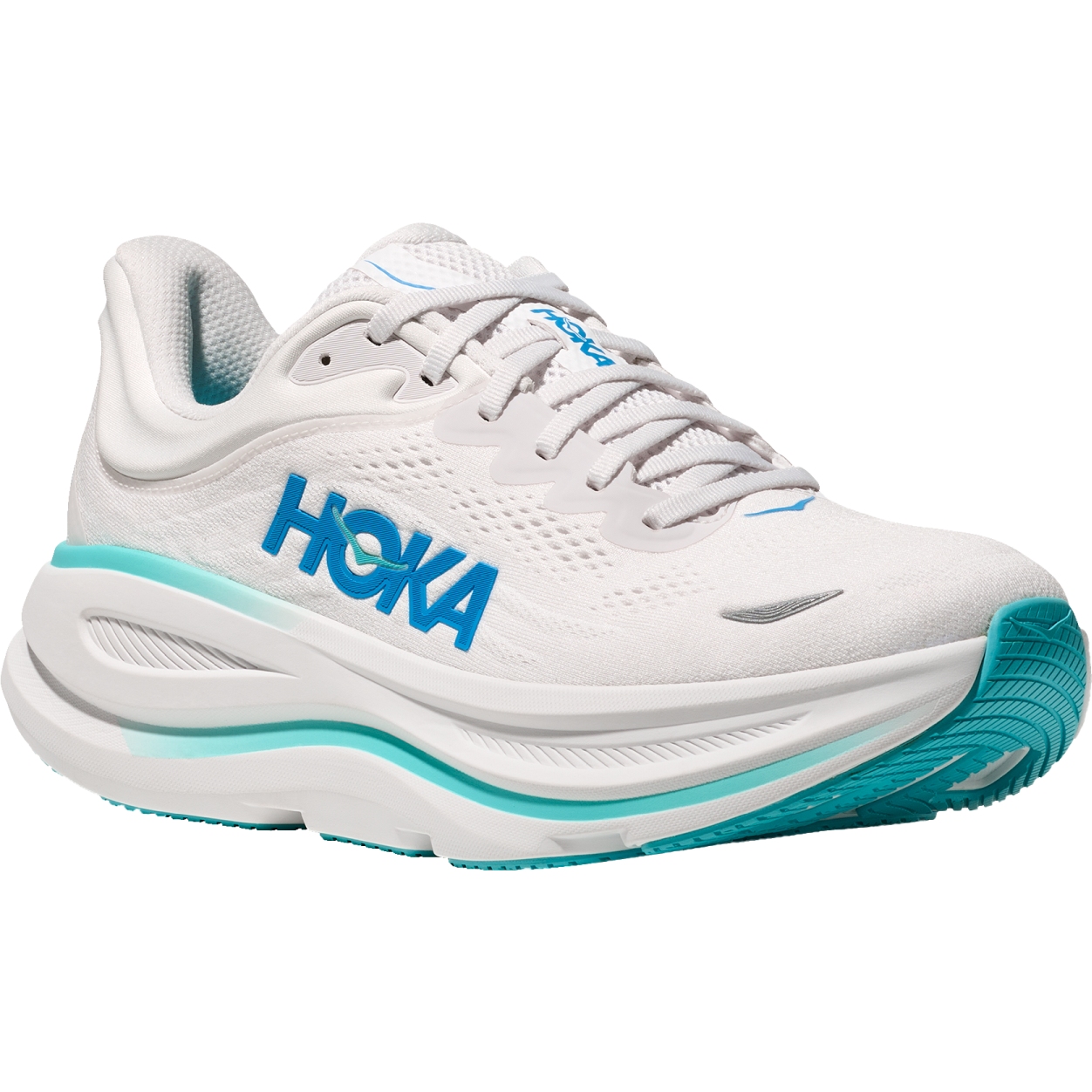 Produktbild von Hoka Bondi 9 Laufschuhe Herren - weiß / hoka blue
