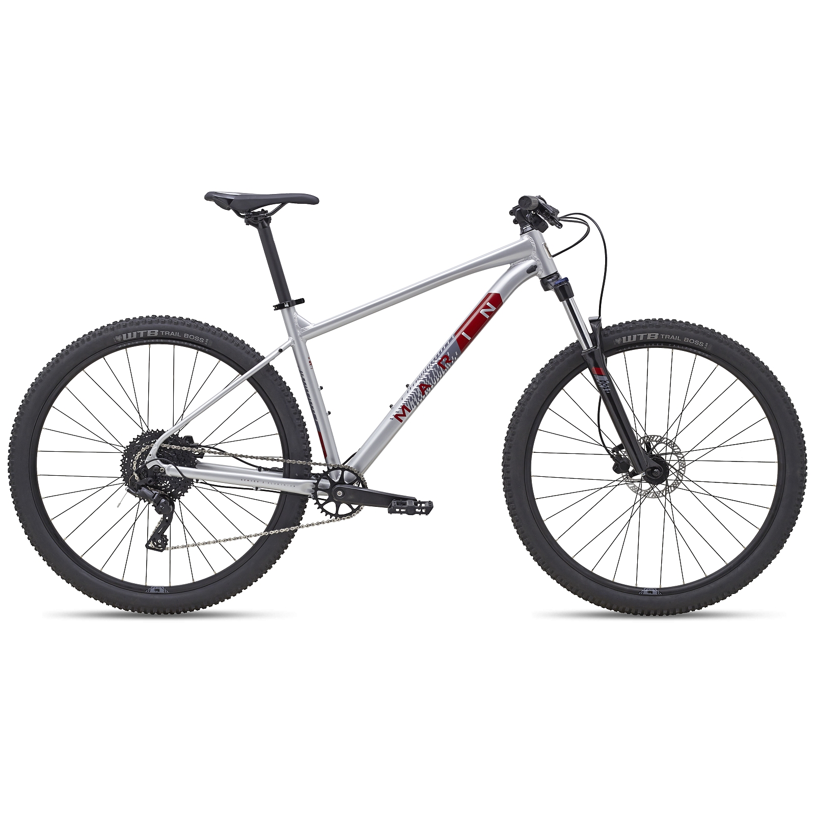 Picture of Marin BOBCAT TRAIL 4 - 27.5&quot; Mountain Bike - 2023 - polish silver - dark red