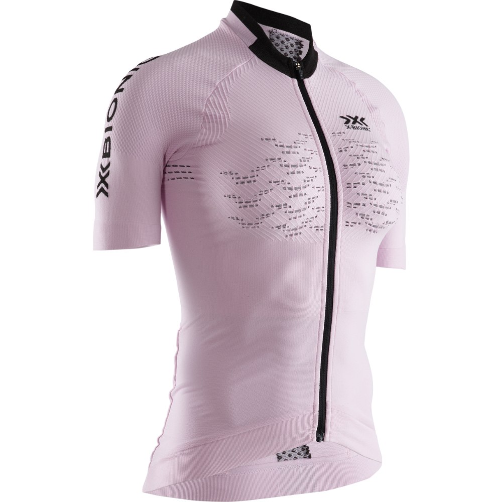 Produktbild von X-Bionic The Trick 4.0 Bike Full Zip Shirt Kurzarmtrikot für Damen - magnolia purple/opal black
